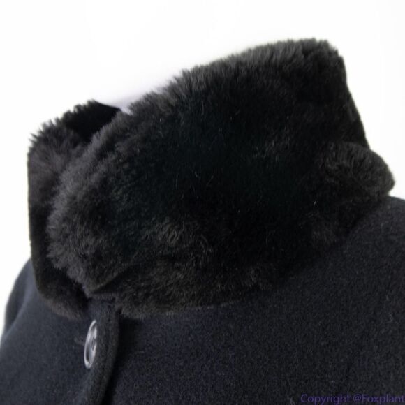 Vintage Steve by Searle black swing full length coat, vintage size 2, USA made - Picture 7 of 16